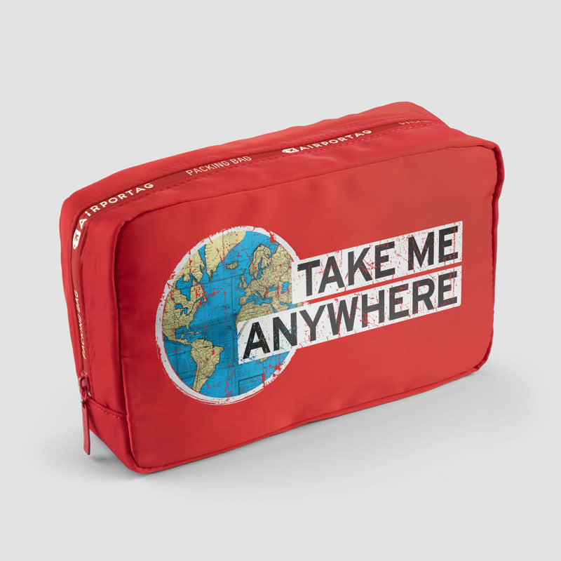Take Me - World Map - ポーチバッグ