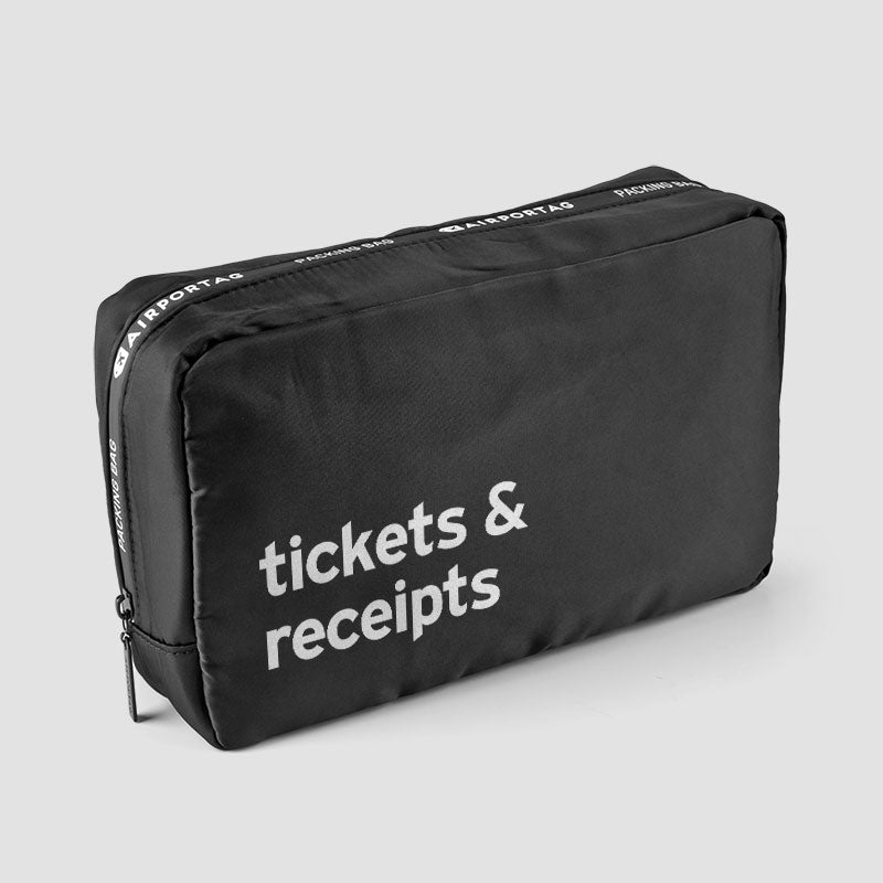 Tickets & Receipts - Packing Bag