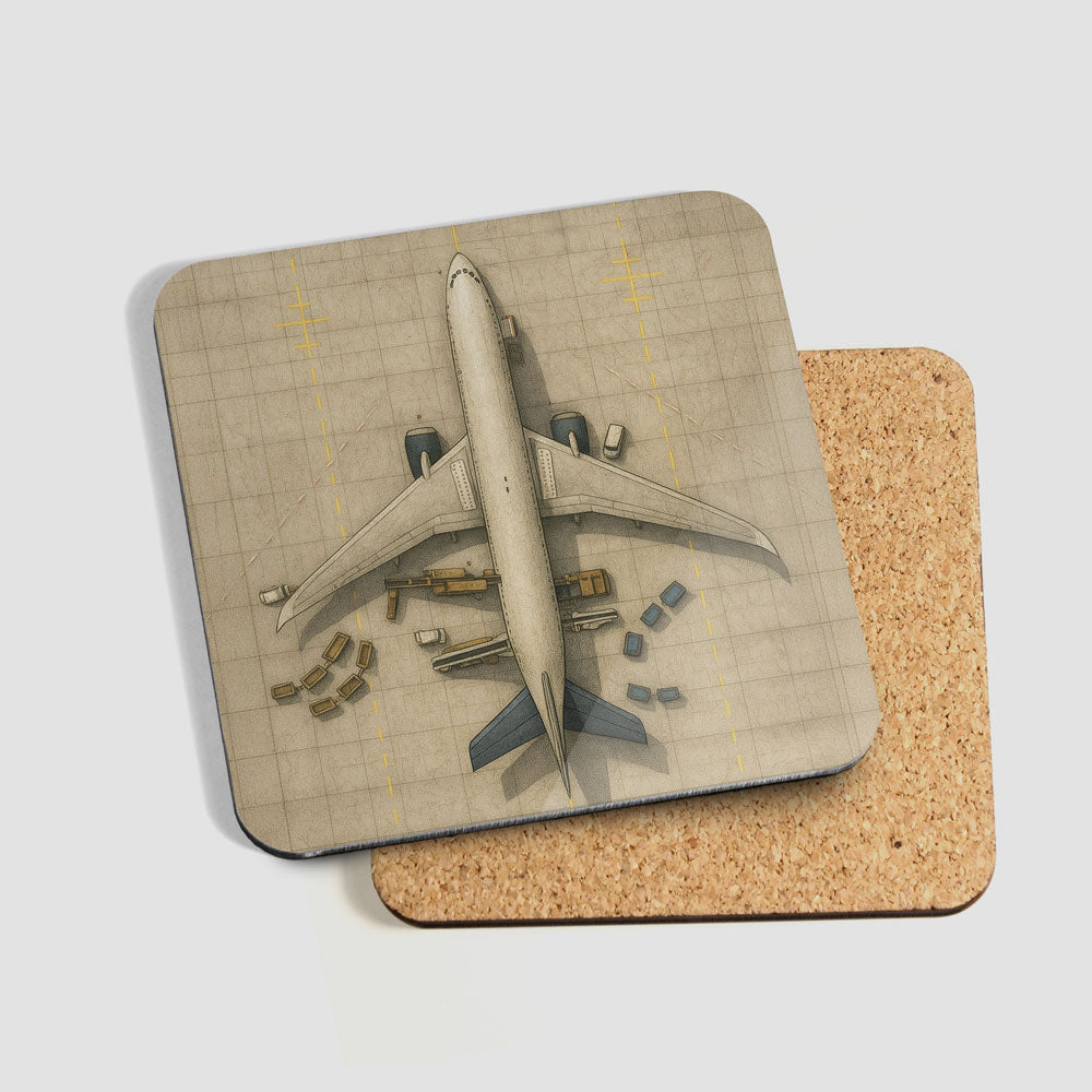 Top View Planes - 6 Coasters Set