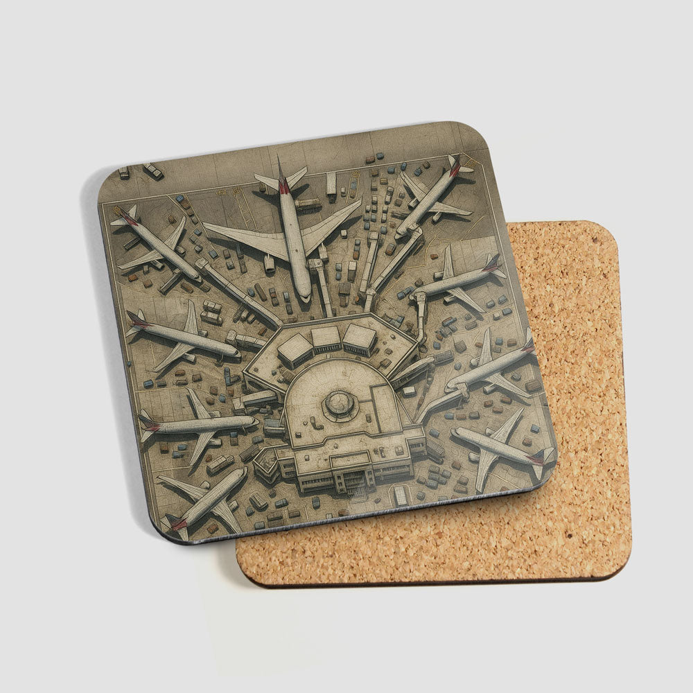Top View Planes - 6 Coasters Set