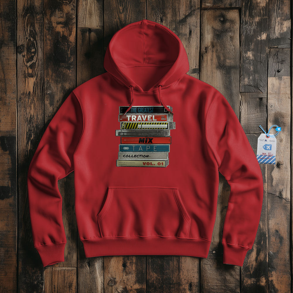 Travel Mix Cassette Stack - Pullover Hoodie