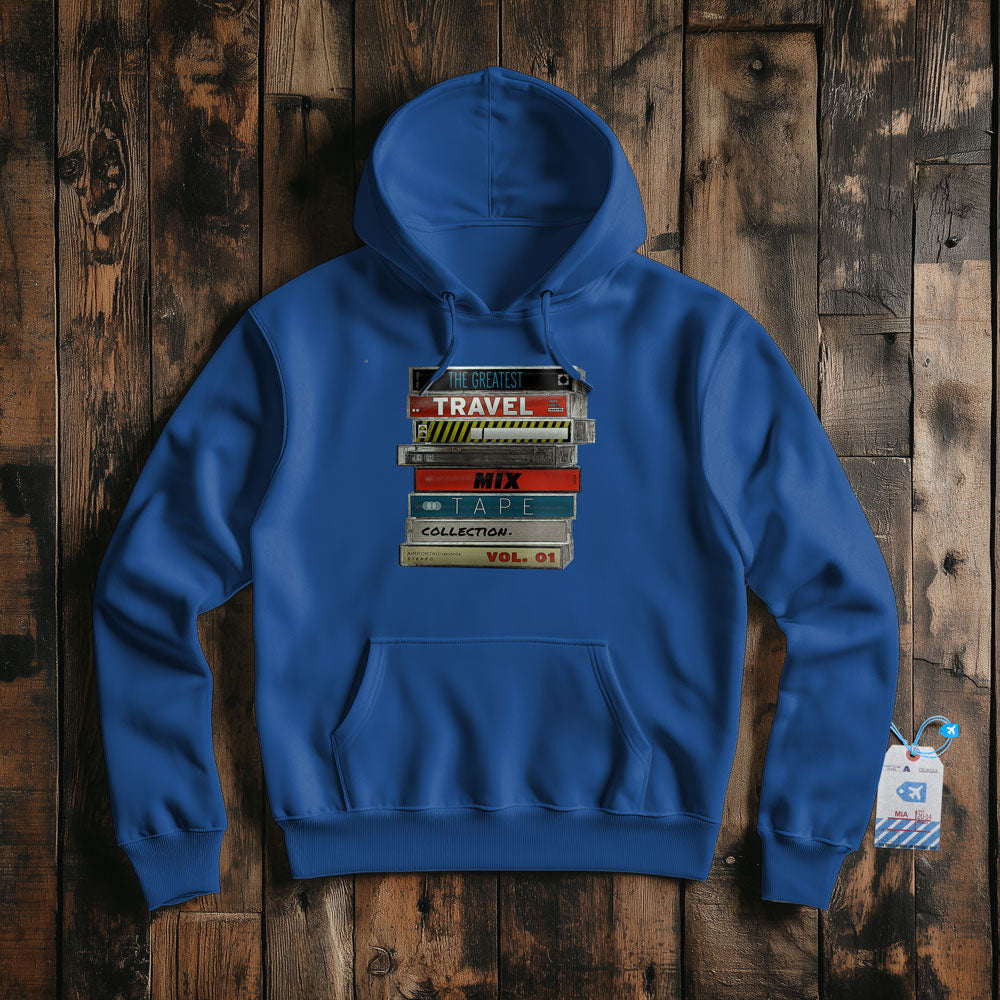 Travel Mix Cassette Stack - Pullover Hoodie