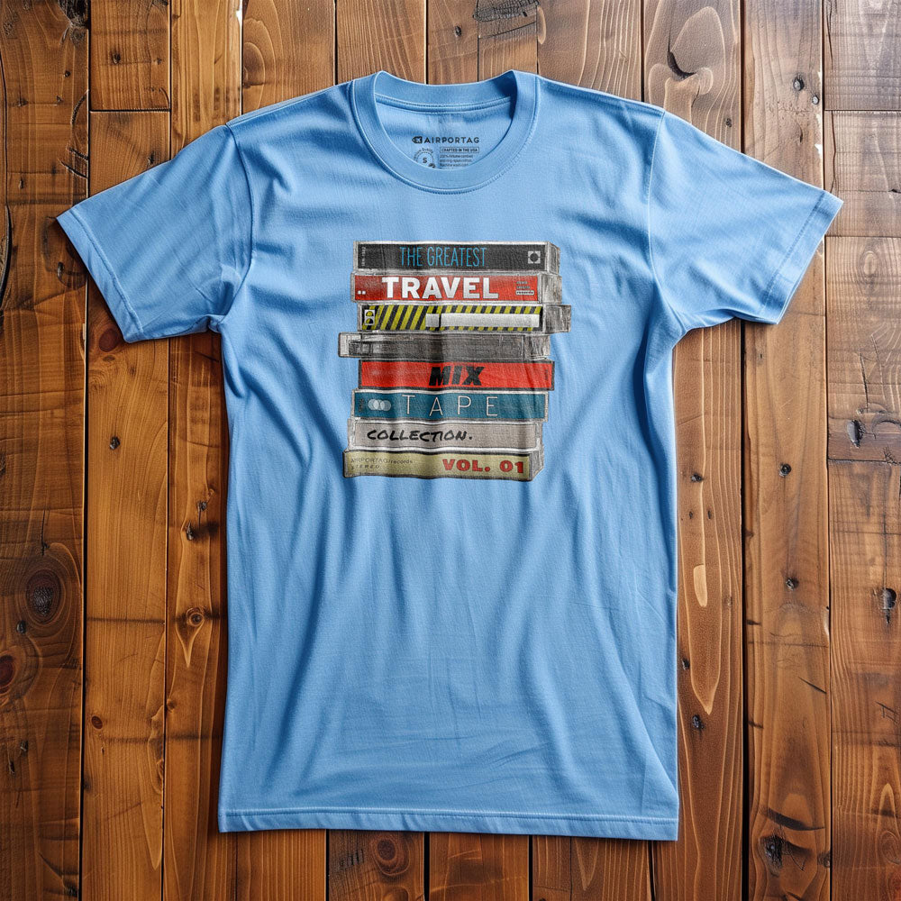 Travel Mix Cassette Stack - T-Shirt