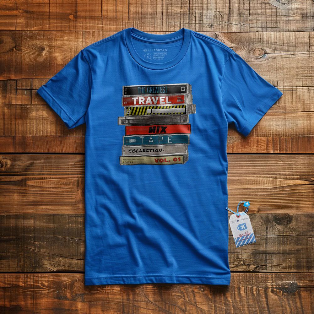 Travel Mix Cassette Stack - T-Shirt