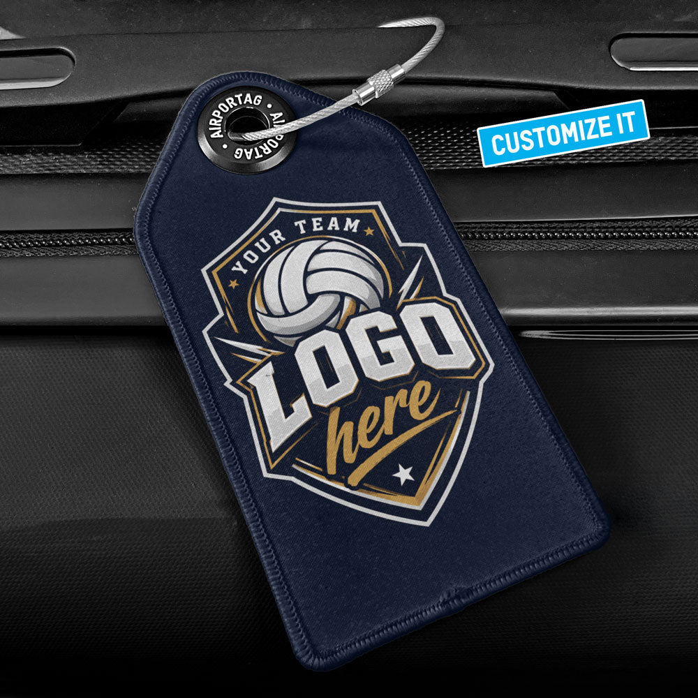 Volleyball Custom Team Logo - Luggage Tag