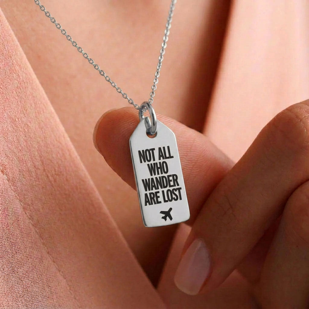 Not All Who Wander Are Lost - Mini Tag - Charm