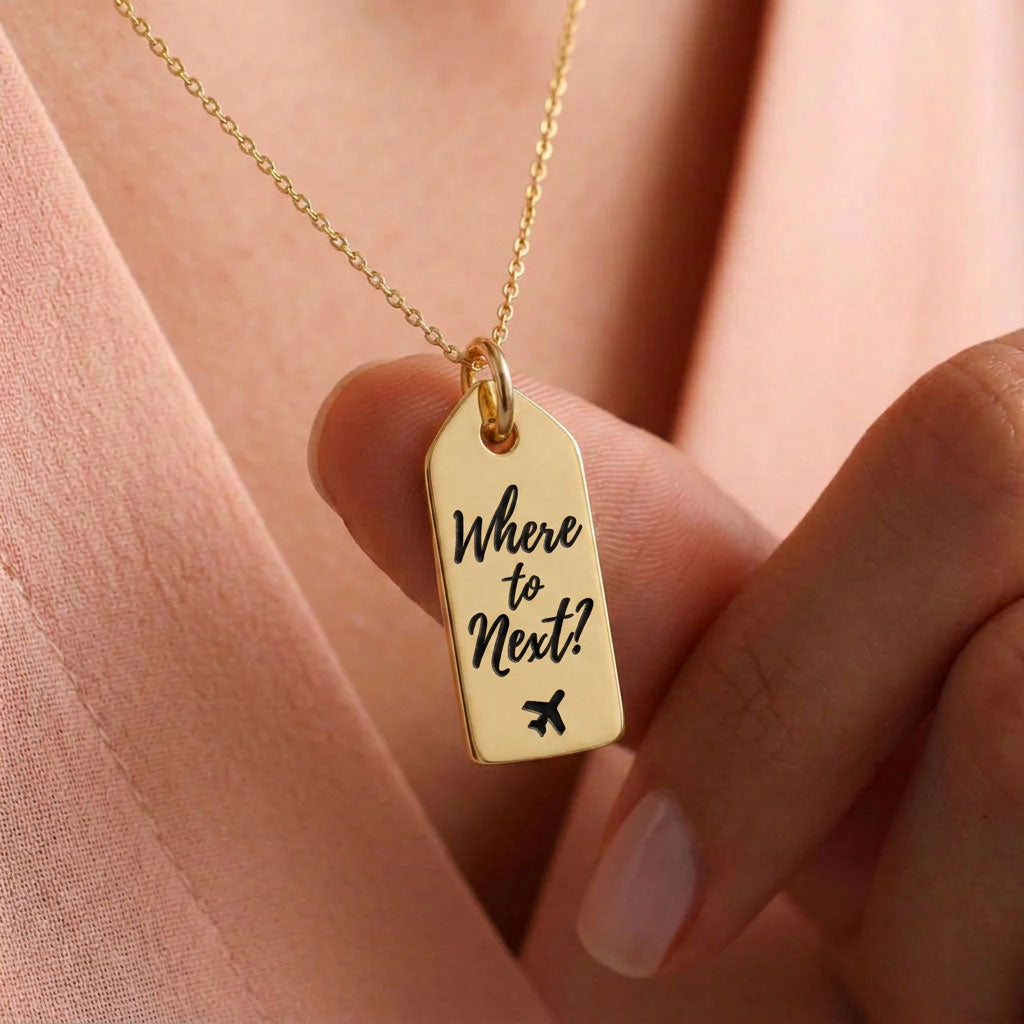 Where To Next? - Mini Tag - Charm