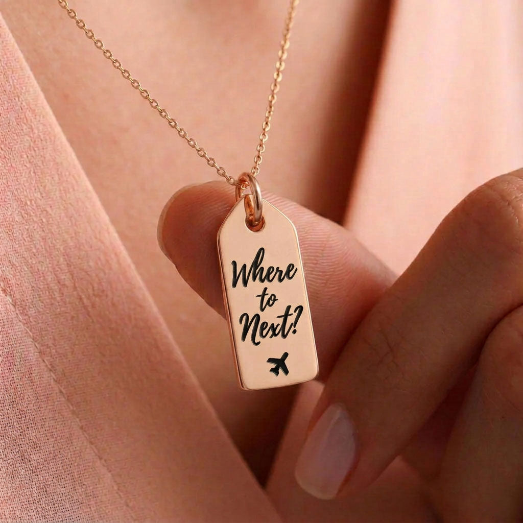Where To Next? - Mini Tag - Charm