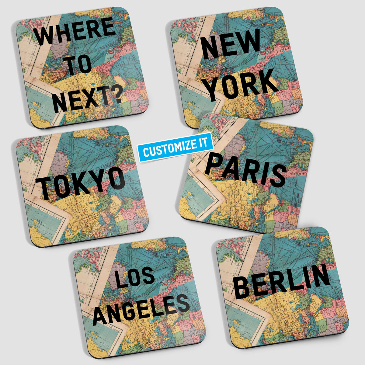 Custom Where to Next - Coaster