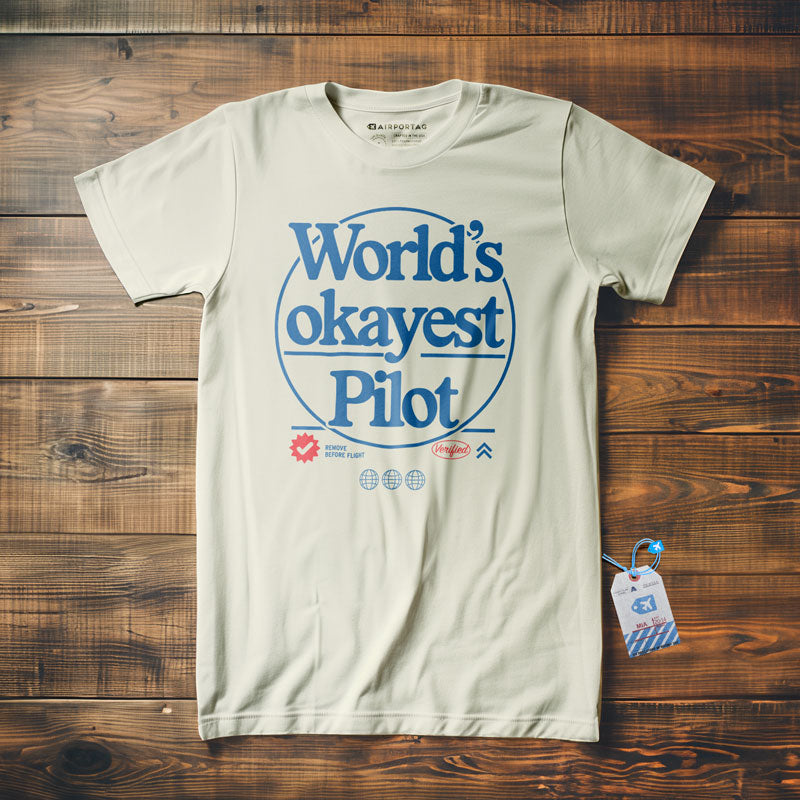 World's Okayest Pilot - T-shirt
