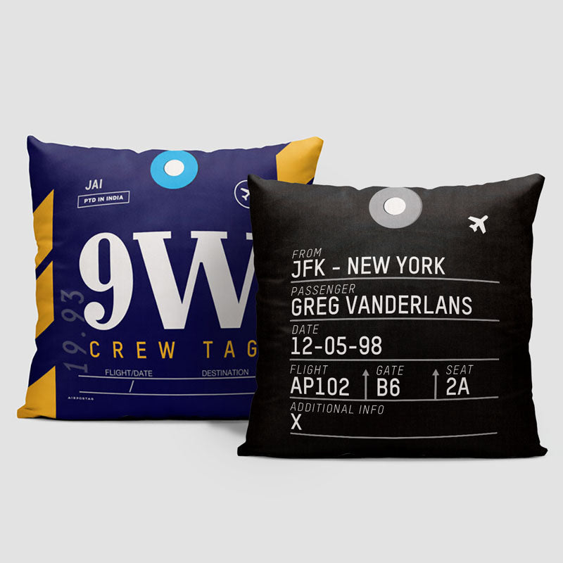 9W - Throw Pillow