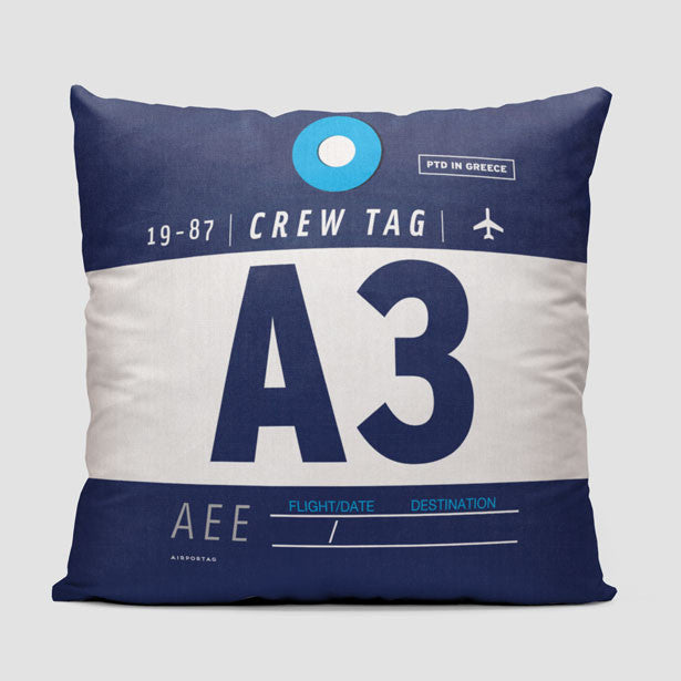 A3 - Throw Pillow - Airportag