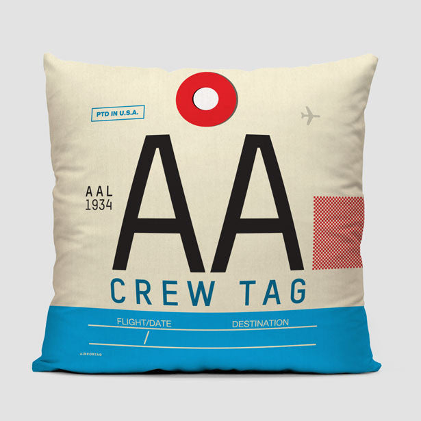 AA - Throw Pillow - Airportag