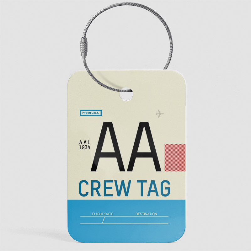 AA - Étiquette de bagage