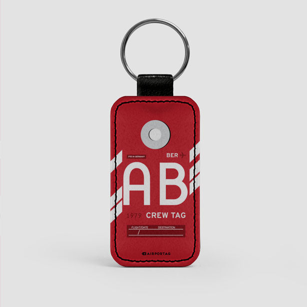 AB - Leather Keychain - Airportag