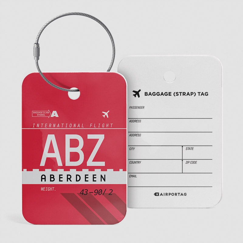 ABZ - Étiquette de bagage