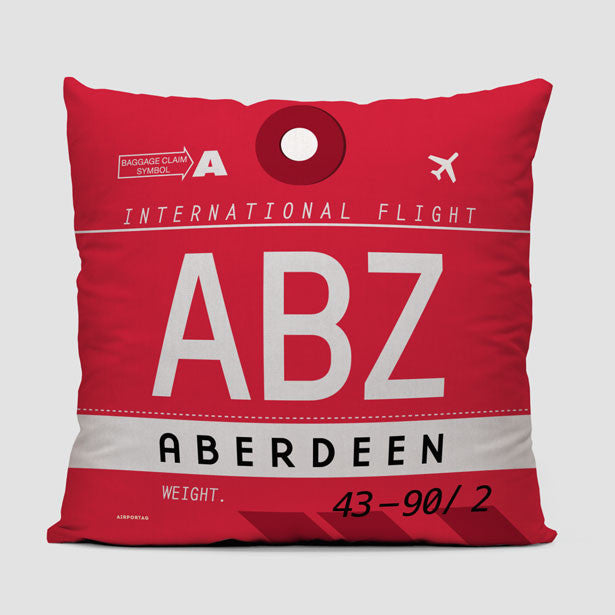 ABZ - Throw Pillow - Airportag