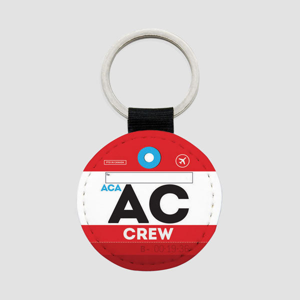 AC - Round Keychain