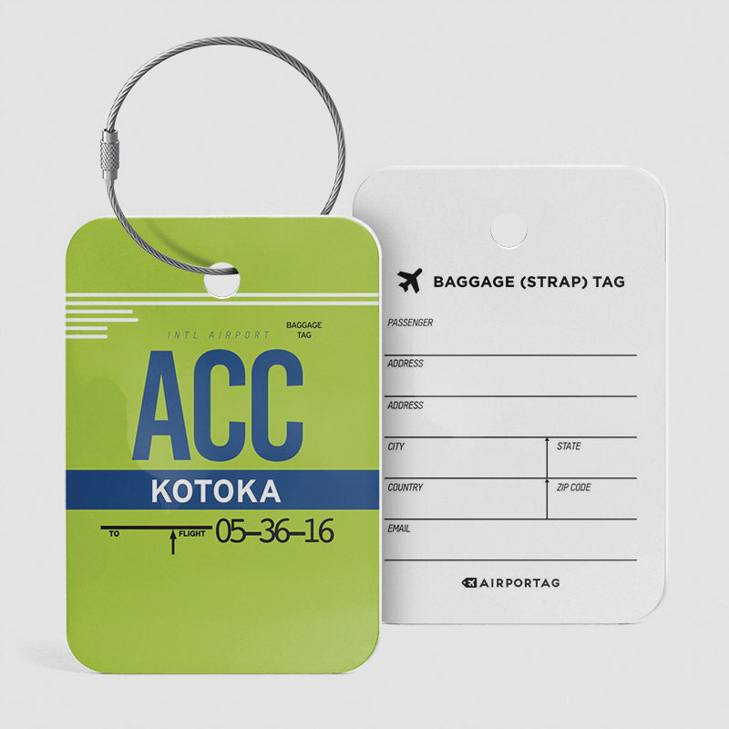 ACC - Étiquette de bagage