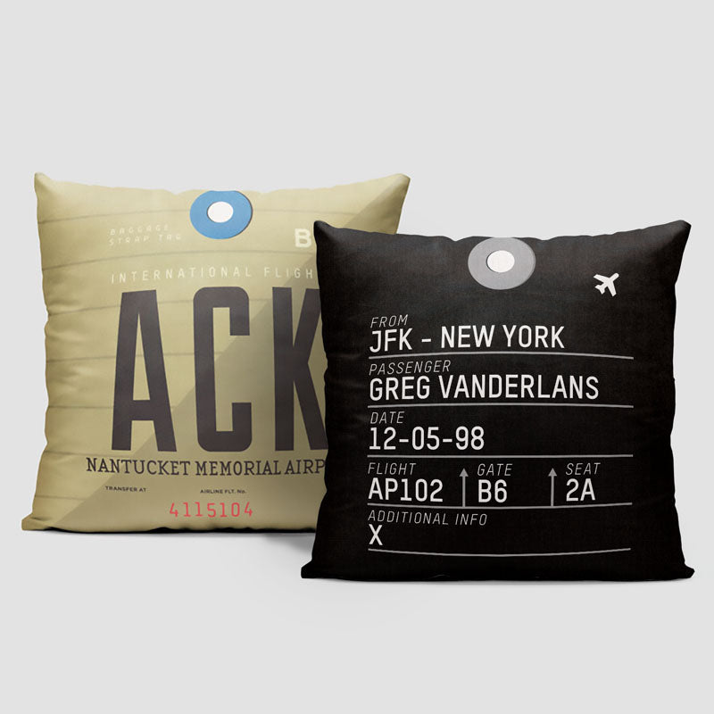 ACK - 枕を投げる