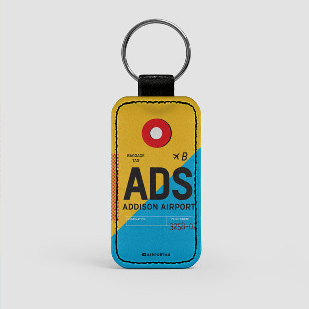 ADS - Leather Keychain - Airportag