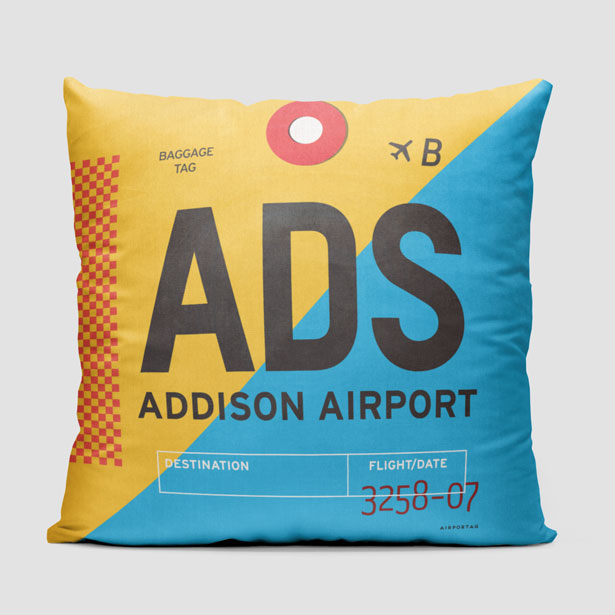 ADS - Throw Pillow - Airportag