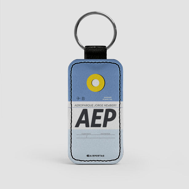 AEP - Leather Keychain - Airportag