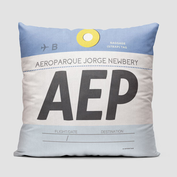 AEP - Throw Pillow - Airportag
