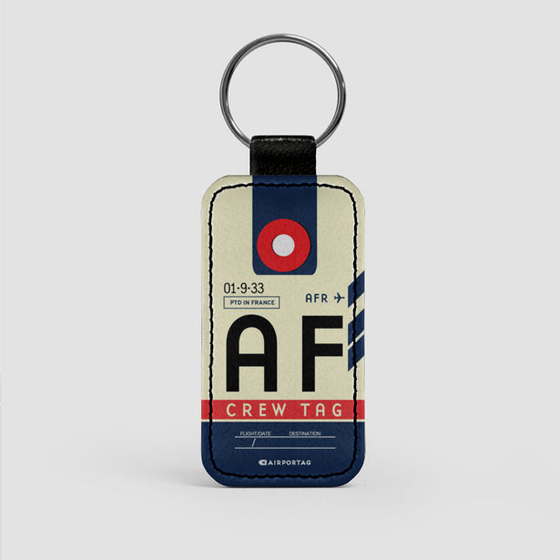 AF - Leather Keychain - Airportag