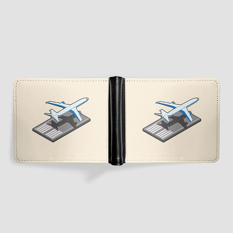Airplane Runway Isometric - Men's Wallet