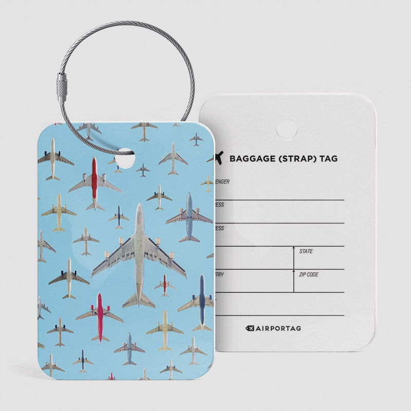 Airplane Above - Luggage Tag