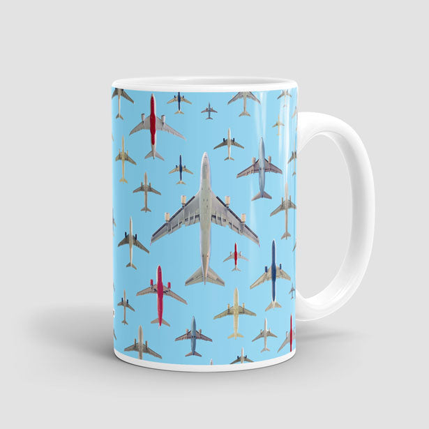 Airplane Above - Mug - Airportag