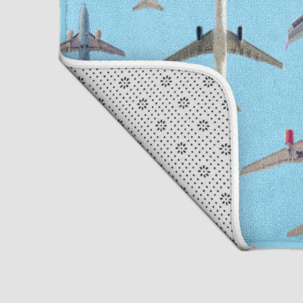 Airplane Above - Bath Mat - Airportag