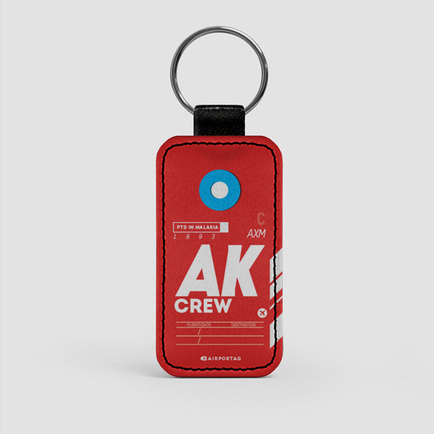 AK - Leather Keychain - Airportag