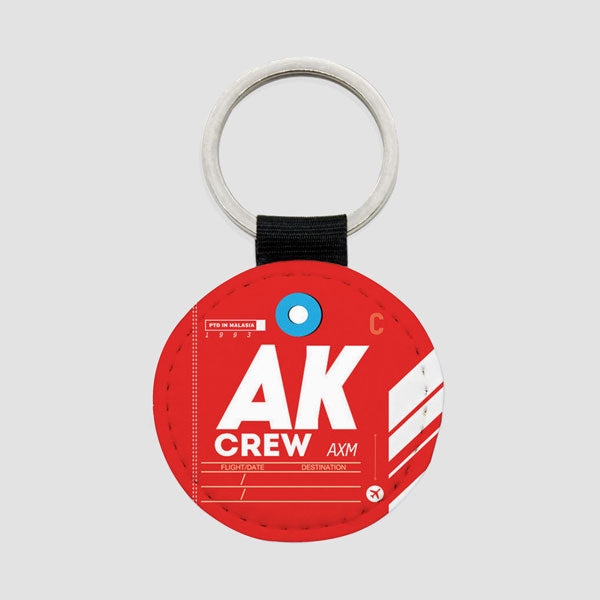 AK - Round Keychain