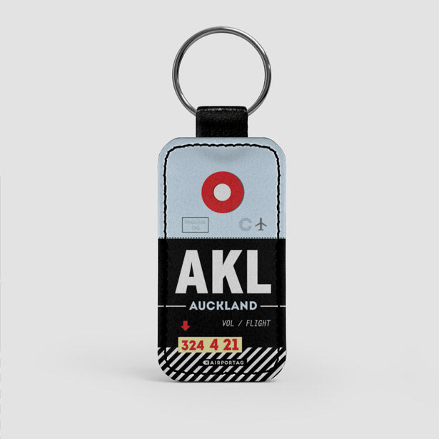 AKL - Leather Keychain - Airportag