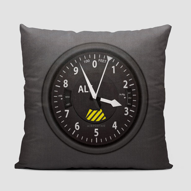 Altimeter - Throw Pillow - Airportag