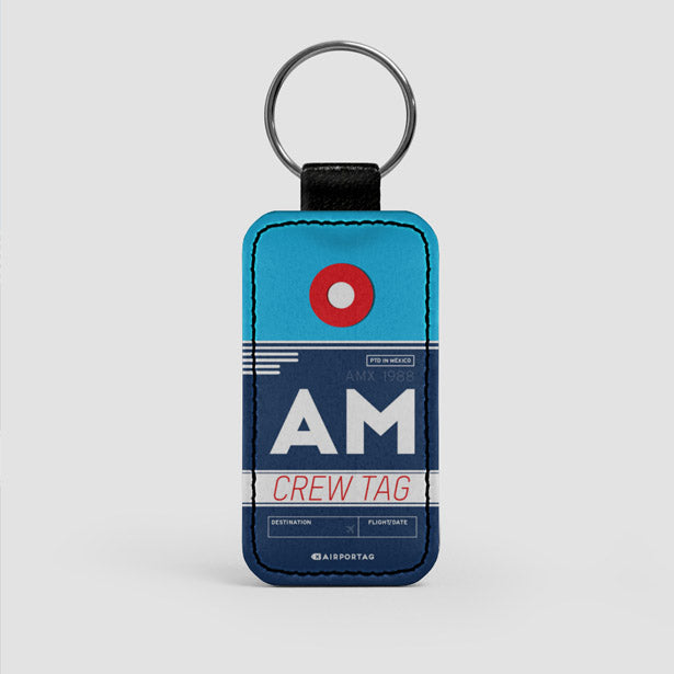 AM - Leather Keychain - Airportag