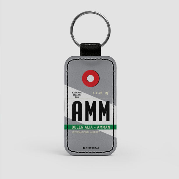 AMM - Leather Keychain - Airportag