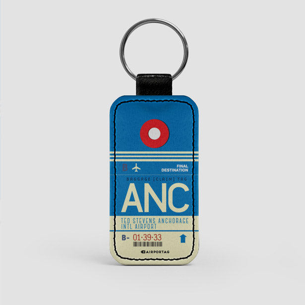 ANC - Leather Keychain - Airportag