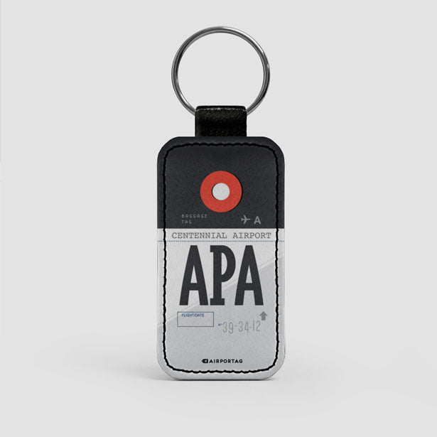 APA - Leather Keychain - Airportag