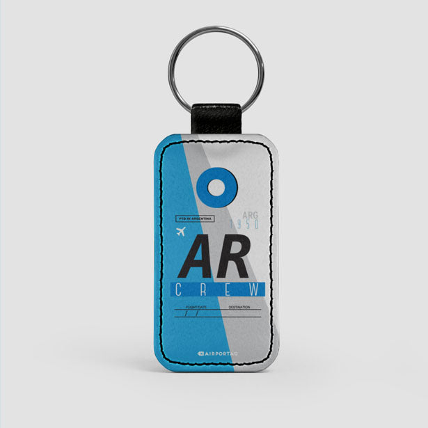 AR - Leather Keychain - Airportag