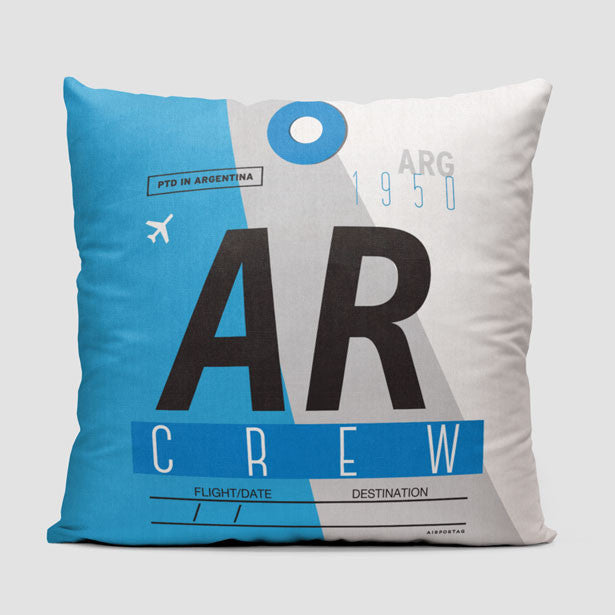 AR - Throw Pillow - Airportag