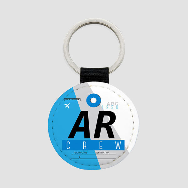 AR - Round Keychain