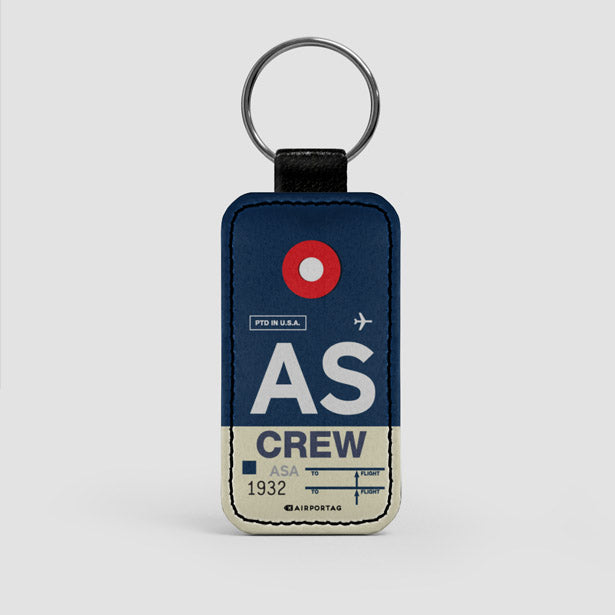 AS - Leather Keychain - Airportag