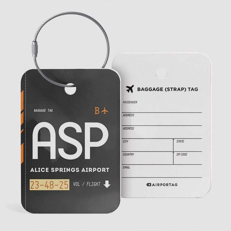 ASP - Étiquette de bagage