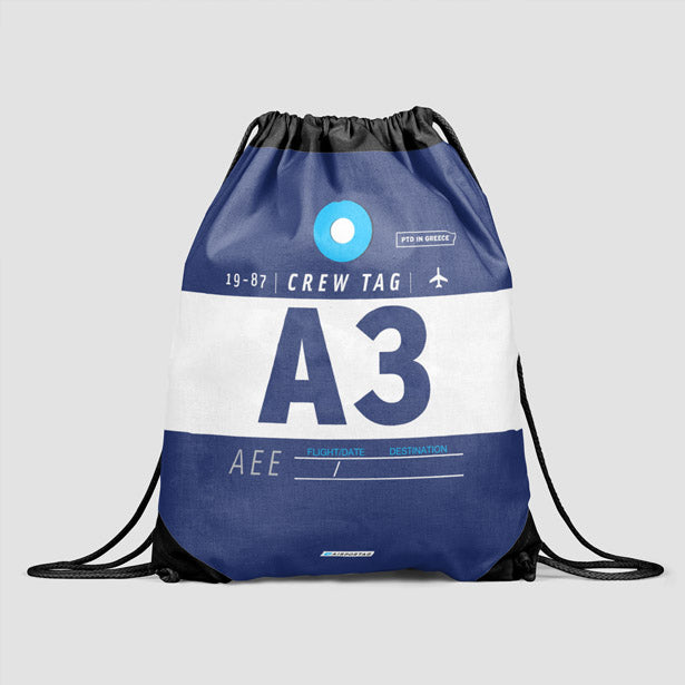 A3 - Drawstring Bag - Airportag