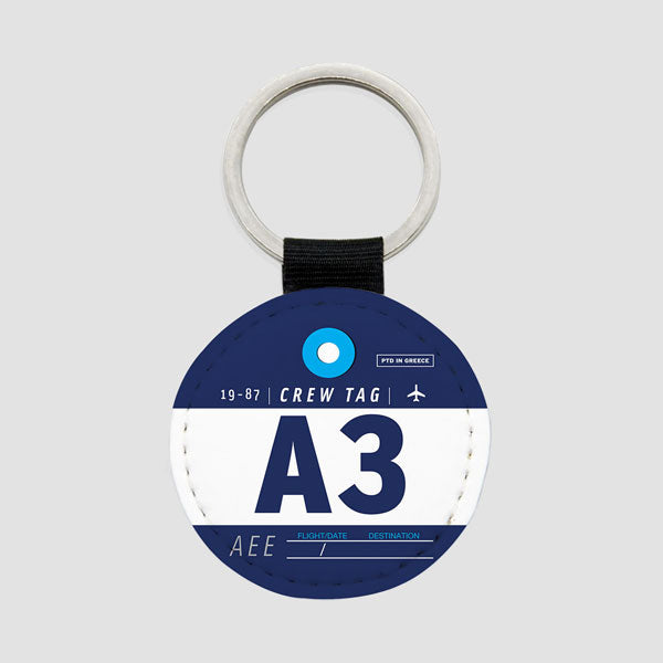 A3 - Round Keychain