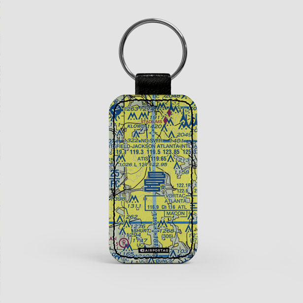 ATL Sectional - Leather Keychain - Airportag