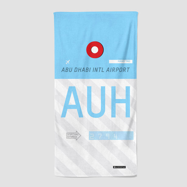AUH - Beach Towel - Airportag